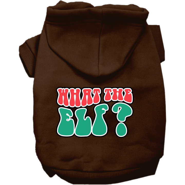Christmas Collection - USA Printed Pet Hoodie - What the Elf?