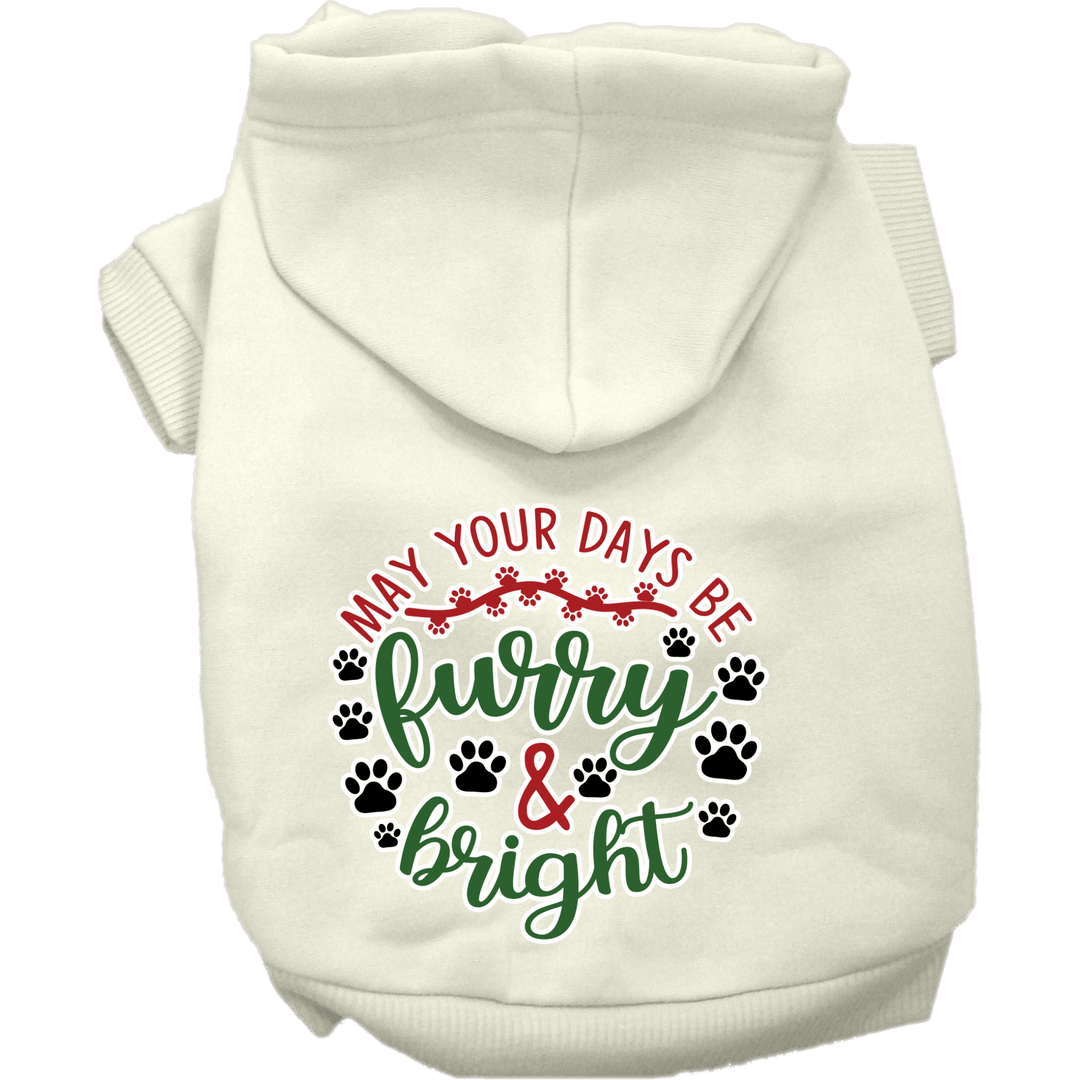 Christmas Collection - USA Printed Pet Hoodie - Furry & Bright