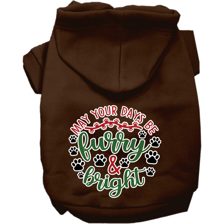 Christmas Collection - USA Printed Pet Hoodie - Furry & Bright