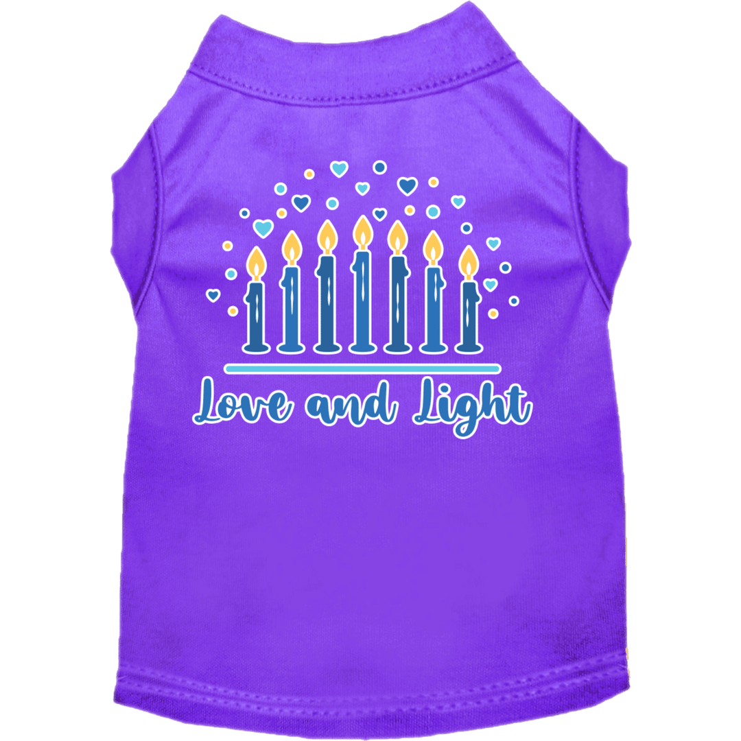 Hanukkah Collection - USA Printed Pet T-Shirt - Love & Light
