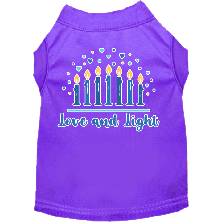 Hanukkah Collection - USA Printed Pet T-Shirt - Love & Light