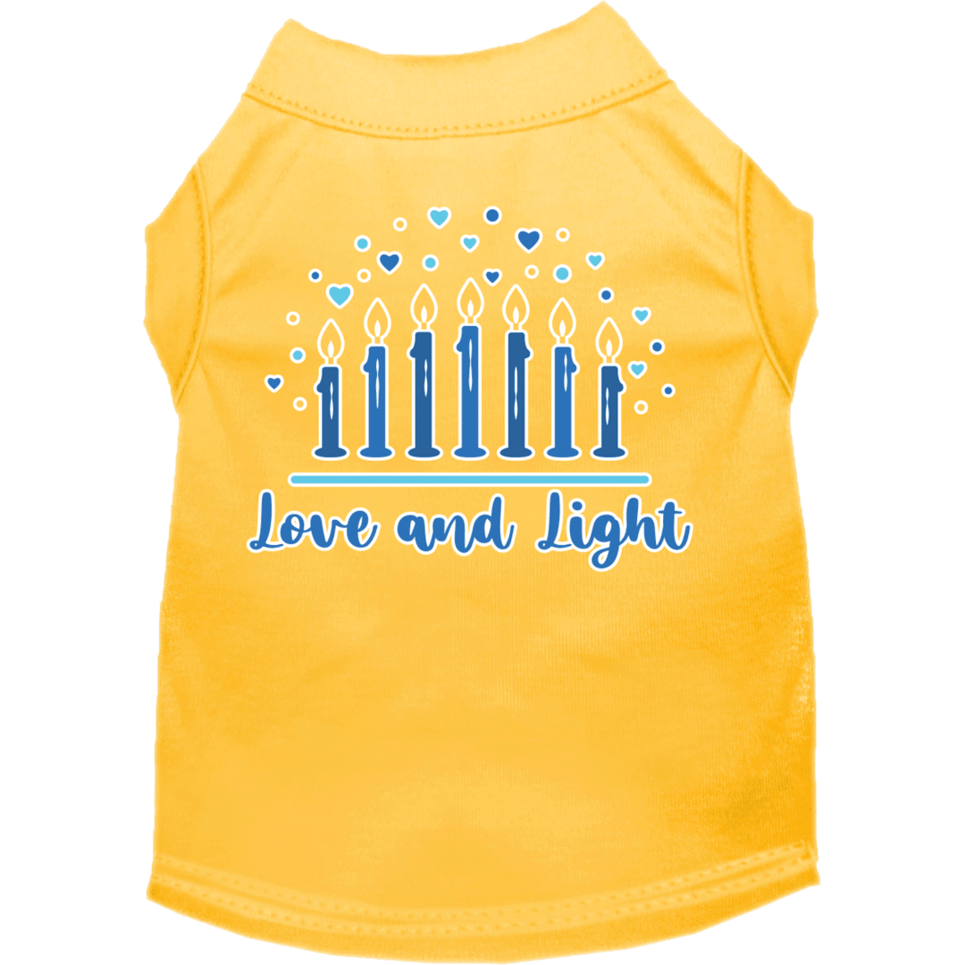 Hanukkah Collection - USA Printed Pet T-Shirt - Love & Light