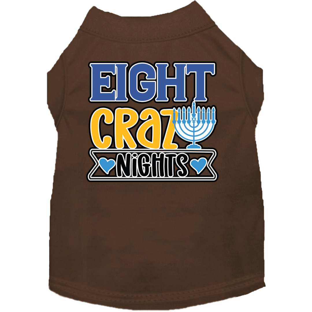 Hanukkah Collection - USA Printed Pet T-Shirt - Eight Crazy Nights