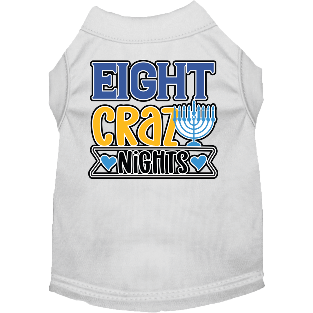 Hanukkah Collection - USA Printed Pet T-Shirt - Eight Crazy Nights