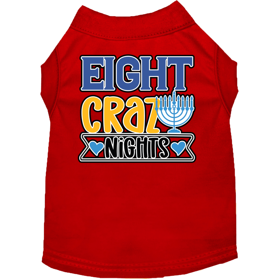 Hanukkah Collection - USA Printed Pet T-Shirt - Eight Crazy Nights