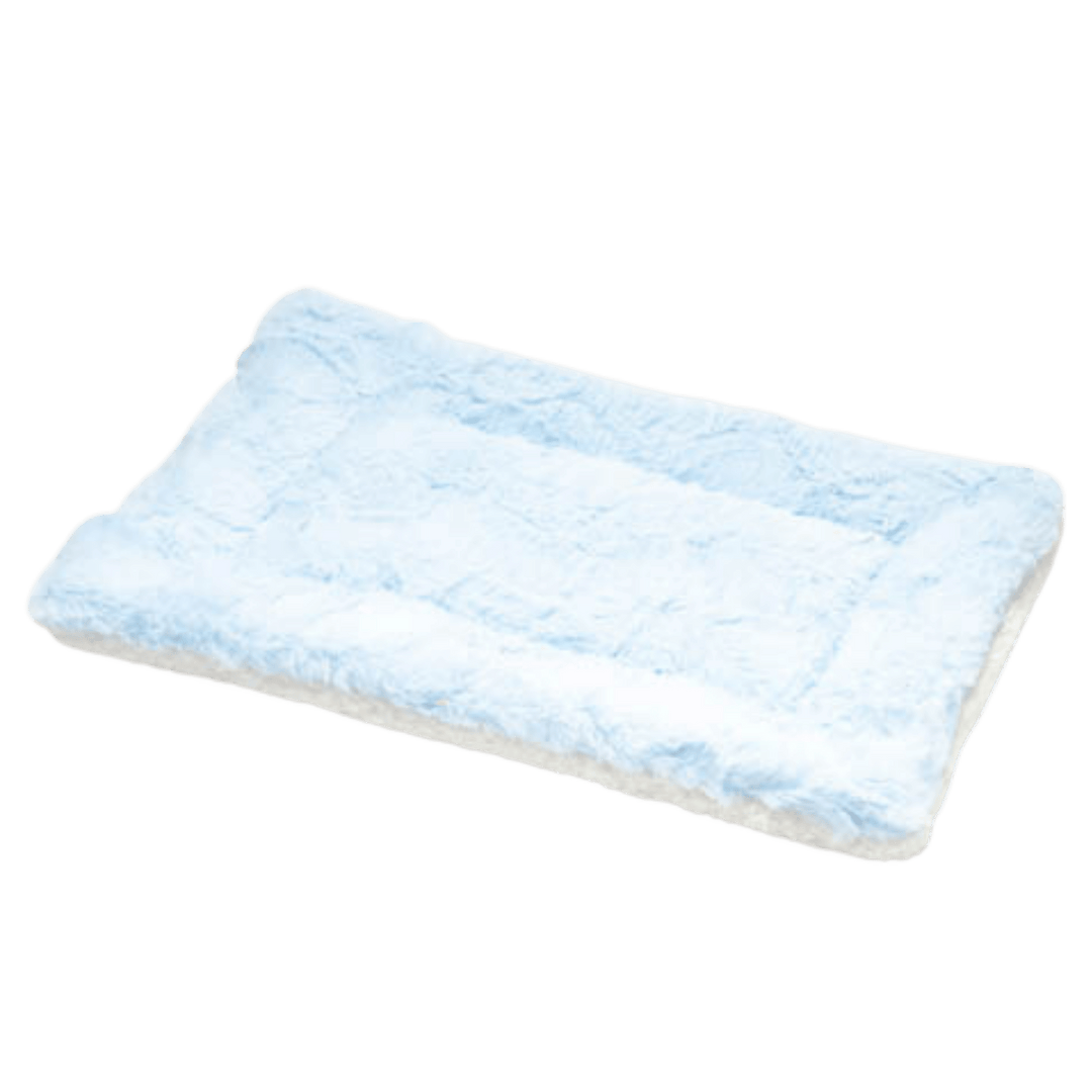 USA Made Pet Bed - Premium Handcrafted Bed for Dogs + Cats - Baby Blue Fur