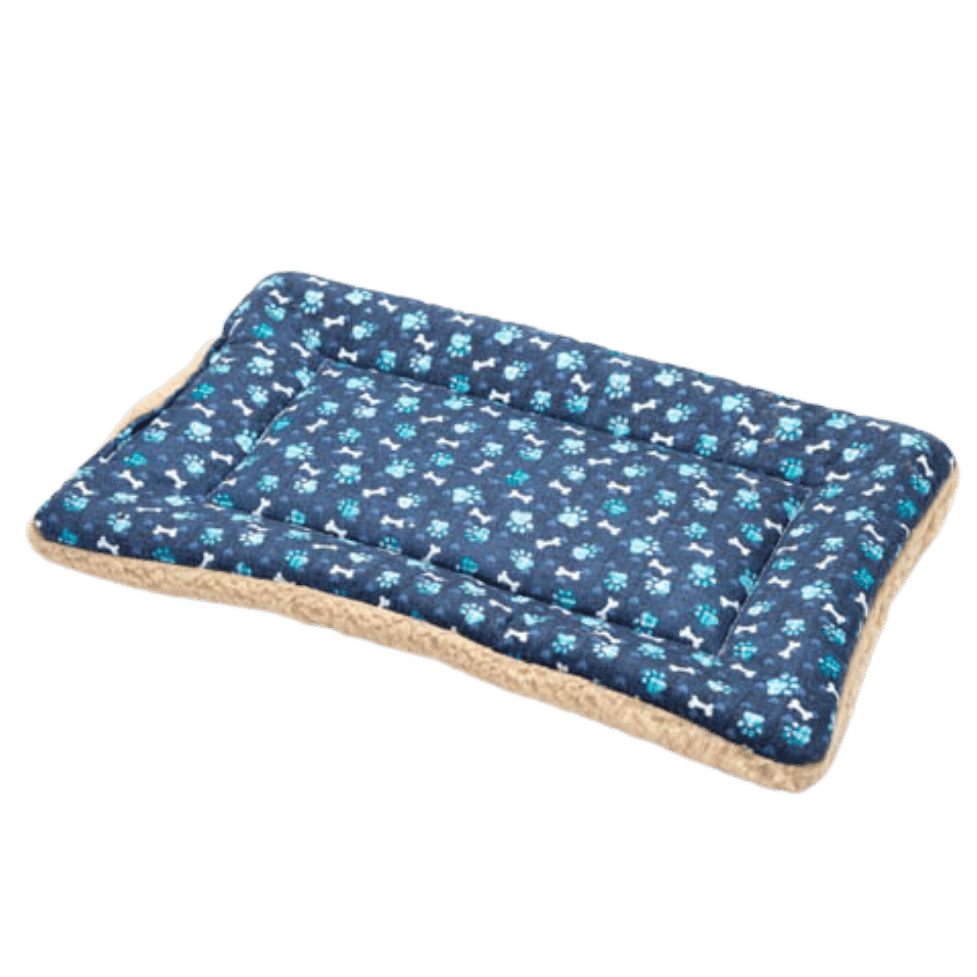 USA Made Pet Bed - Premium Handcrafted Bed for Dogs + Cats - Blue Paws