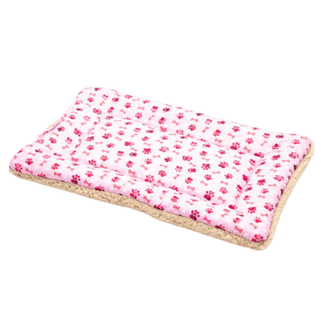 USA Made Pet Bed - Premium Handcrafted Bed for Dogs + Cats - Pink Paws