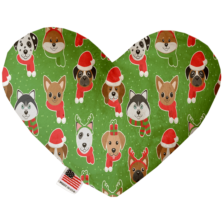 Christmas Collection - USA Made Dog Toy - Push, Canvas, or Stuffing Free - Holiday Pups