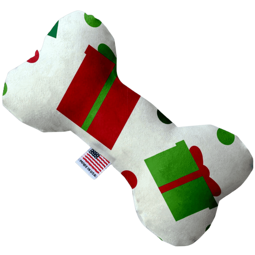 Christmas Collection - USA Made Dog Toy - Push, Canvas, or Stuffing Free - Presents!