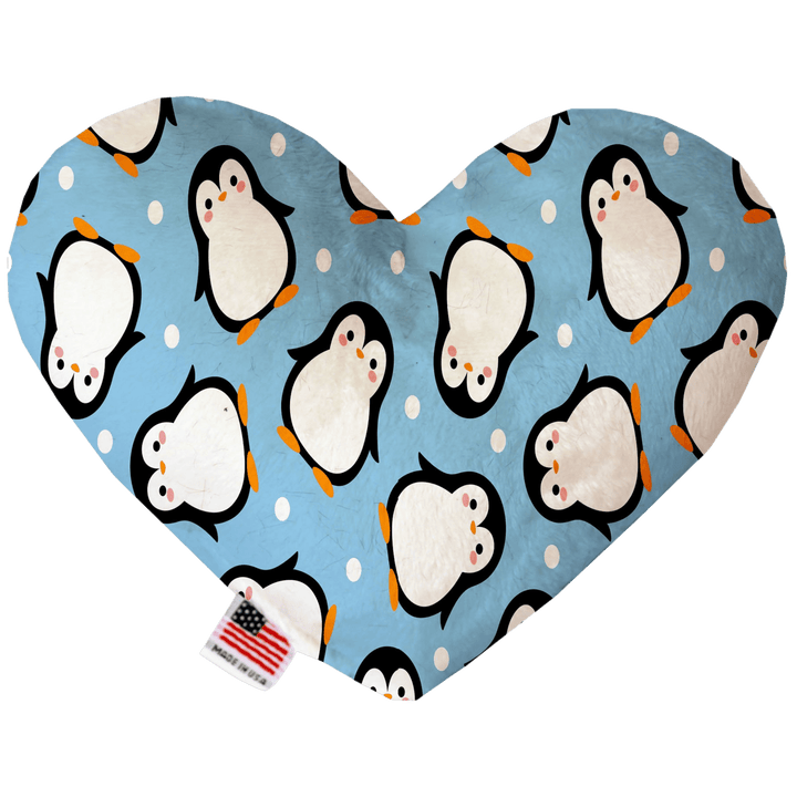 Christmas Collection - USA Made Dog Toy - Push, Canvas, or Stuffing Free - Penguin Fun