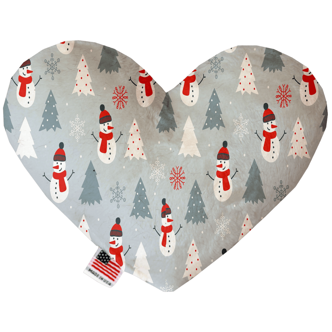 Christmas Collection - USA Made Dog Toy - Push, Canvas, or Stuffing Free - Snowman Magic