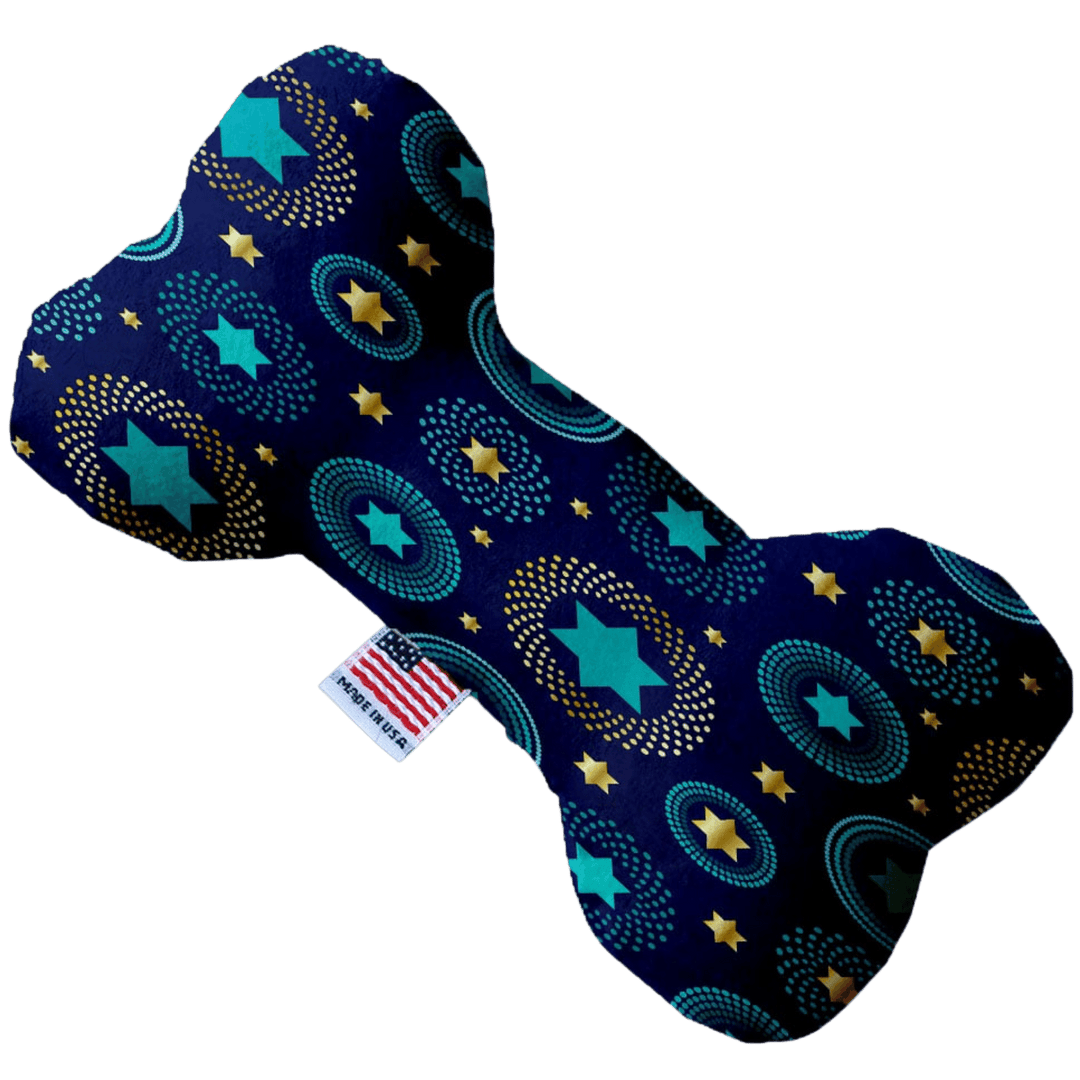 Hanukkah Collection - USA Made Dog Toy - Push, Canvas, or Stuffing Free - Blue Star of David