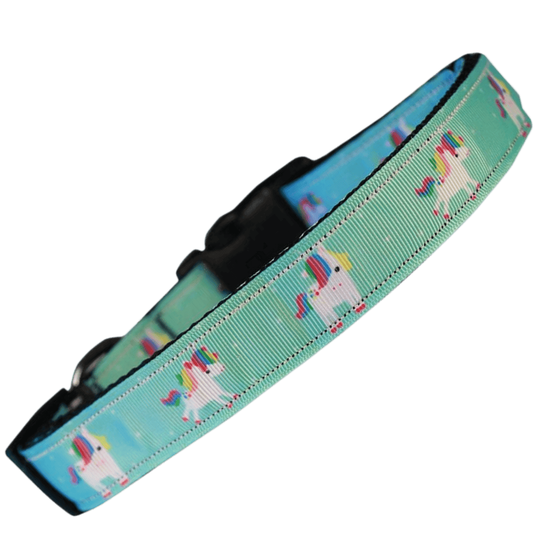 USA Made Nylon Cat Collar - Pretty Unicorn in Assorted Colors