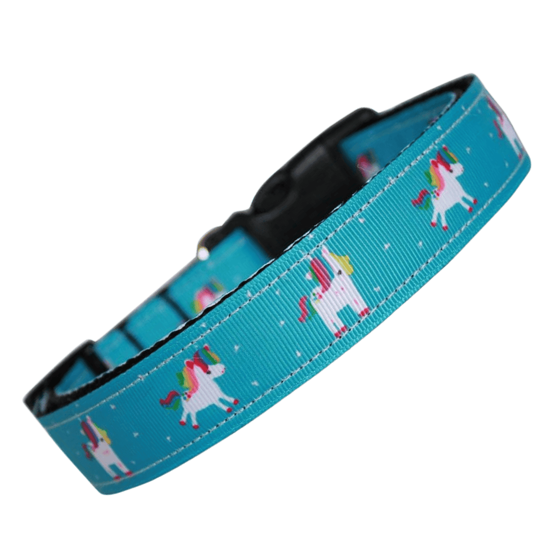 USA Made Nylon Cat Collar - Pretty Unicorn in Assorted Colors