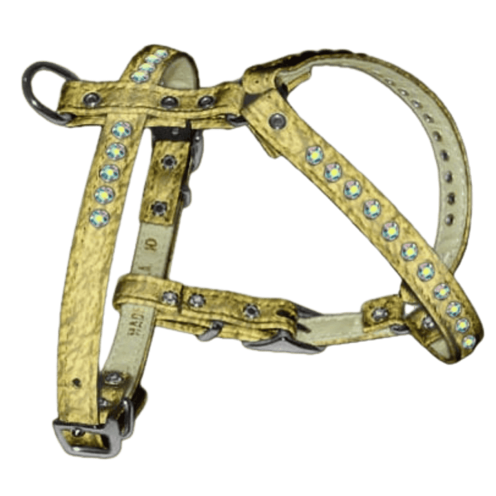 USA Made Dog Harness - Crystal Buckle Harness for Small to Medium Dogs