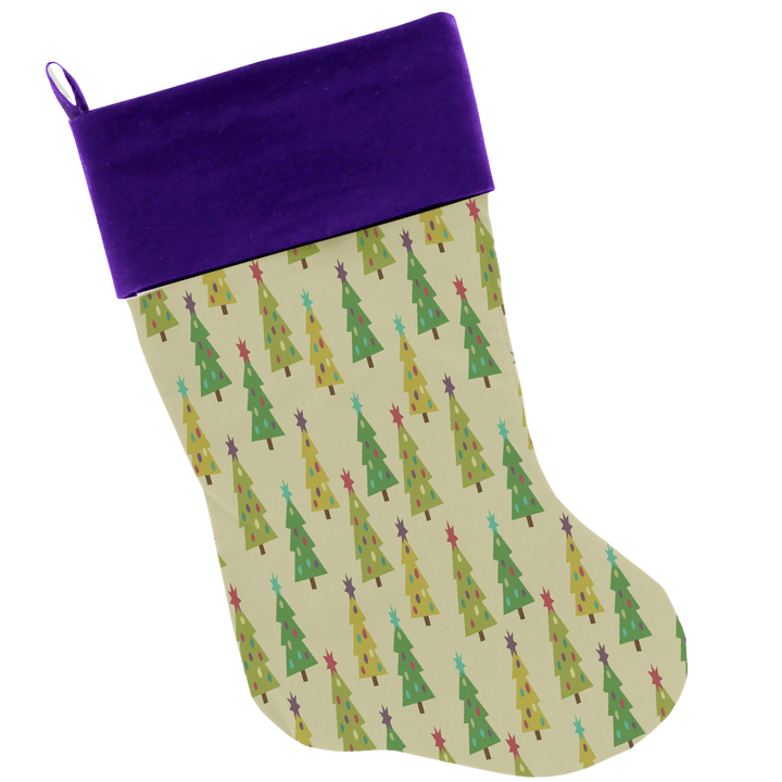 Christmas Collection  - USA Made Stocking - Classic Christmas Trees