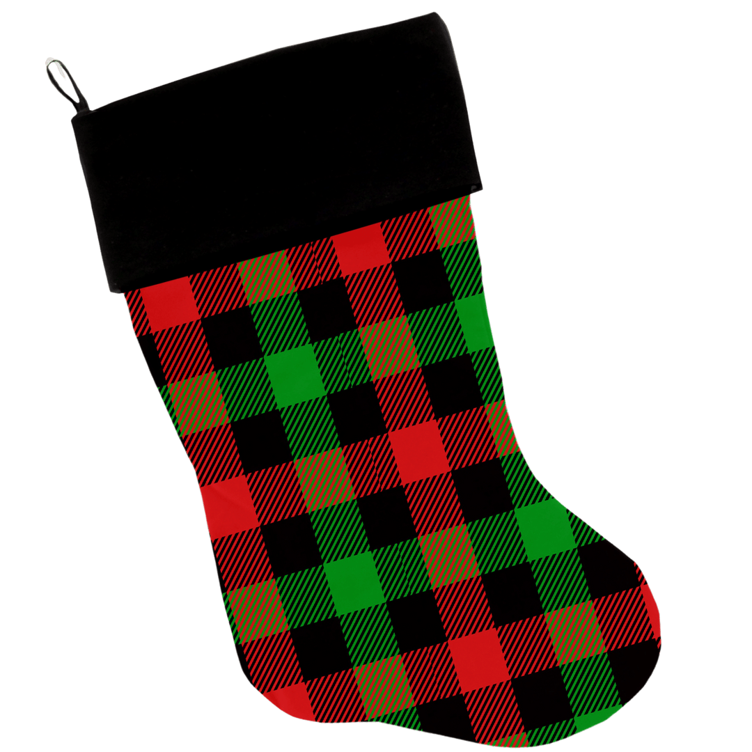 Christmas Collection  - USA Made Stocking - Classic Holiday Plaid