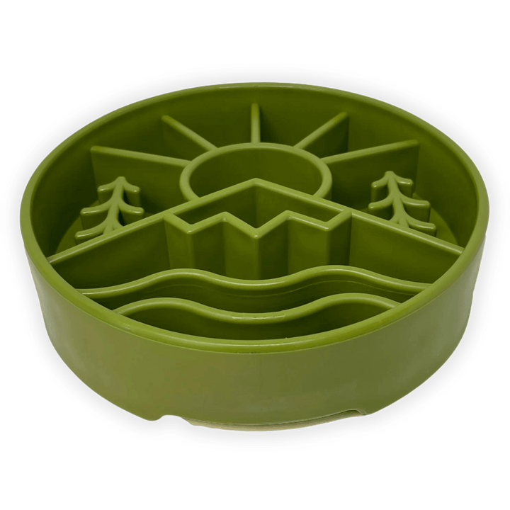 eBowl Enrichment Slow Feeder Bowl - Great Outdoors Edition - Assorted Colors