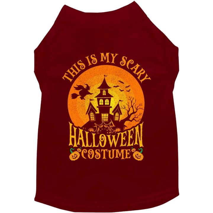 Product image, USA printed dog or cat Halloween shirt. 