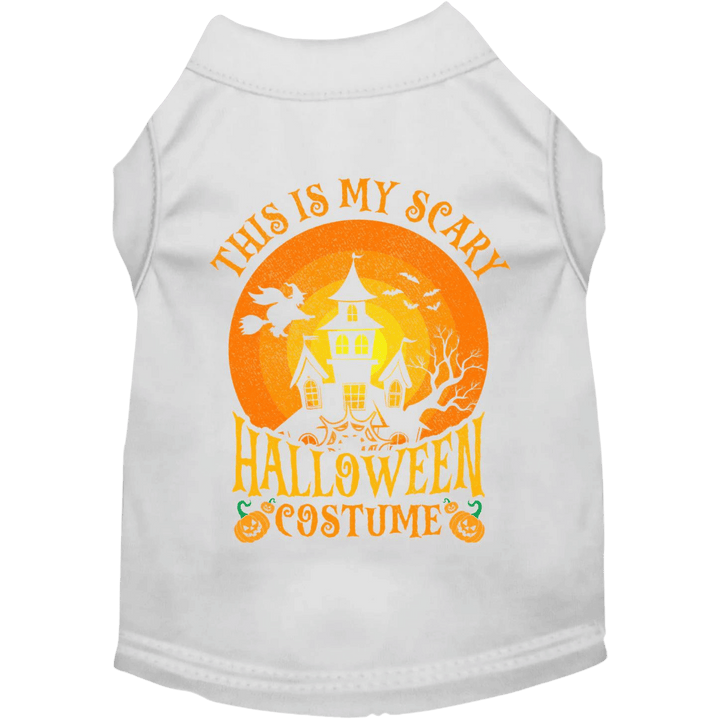 Product image, USA printed dog or cat Halloween shirt. 