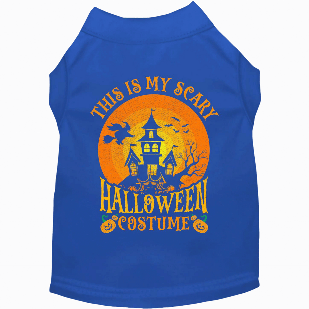 Product image, USA printed dog or cat Halloween shirt. 