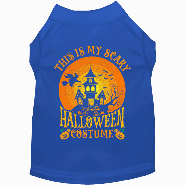 Product image, USA printed dog or cat Halloween shirt. 