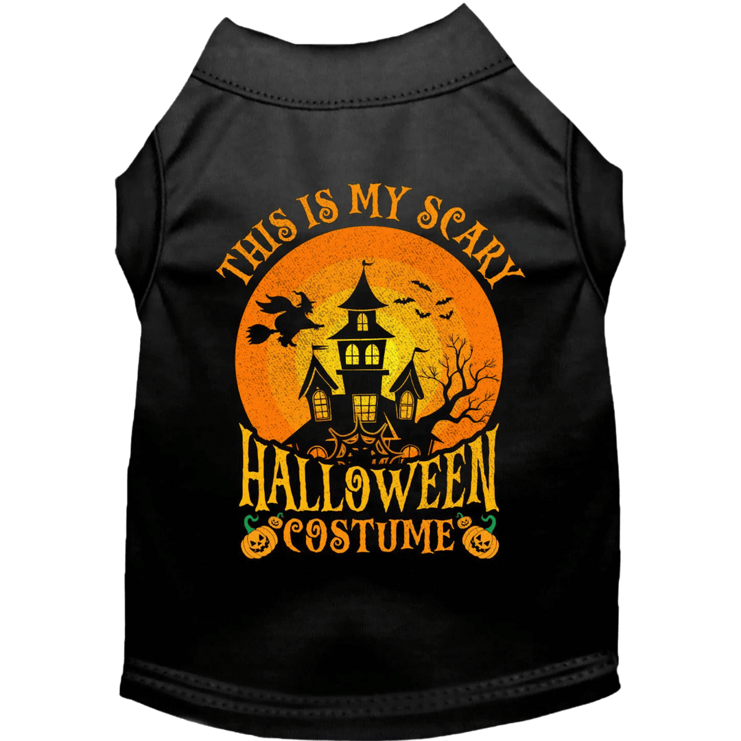 Product image, USA printed dog or cat Halloween shirt. 