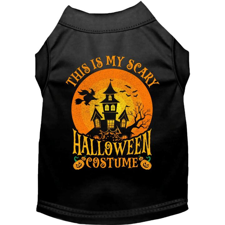 Product image, USA printed dog or cat Halloween shirt. 