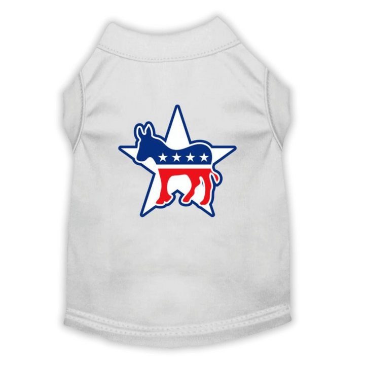 USA Printed Pet T-Shirt - Democrat - Assorted Colors