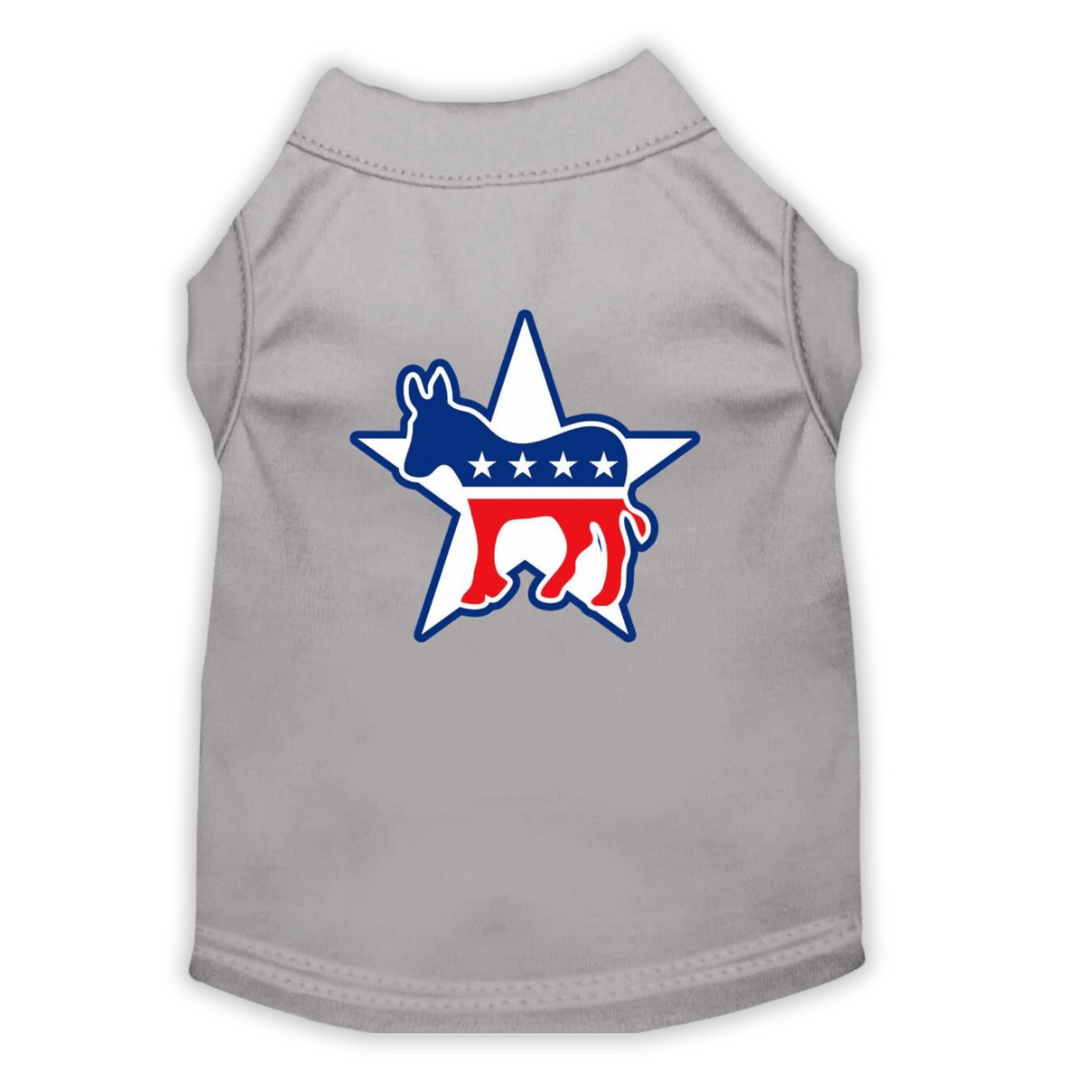 USA Printed Pet T-Shirt - Democrat - Assorted Colors