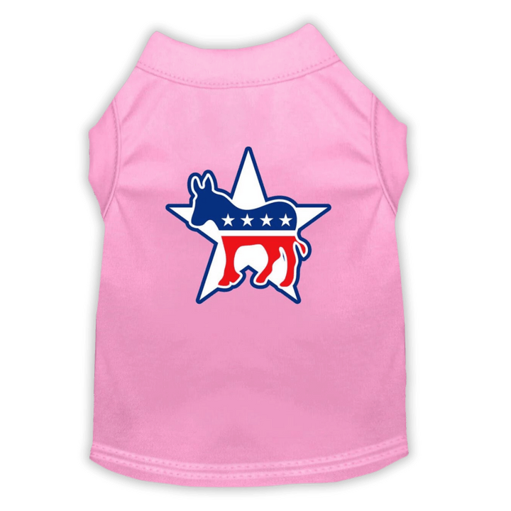 USA Printed Pet T-Shirt - Democrat - Assorted Colors