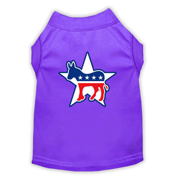 USA Printed Pet T-Shirt - Democrat - Assorted Colors