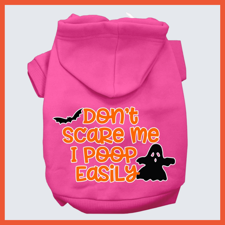 Halloween Collection - USA Printed Pet Hoodie - Don't Scare Me - Assorted Colors