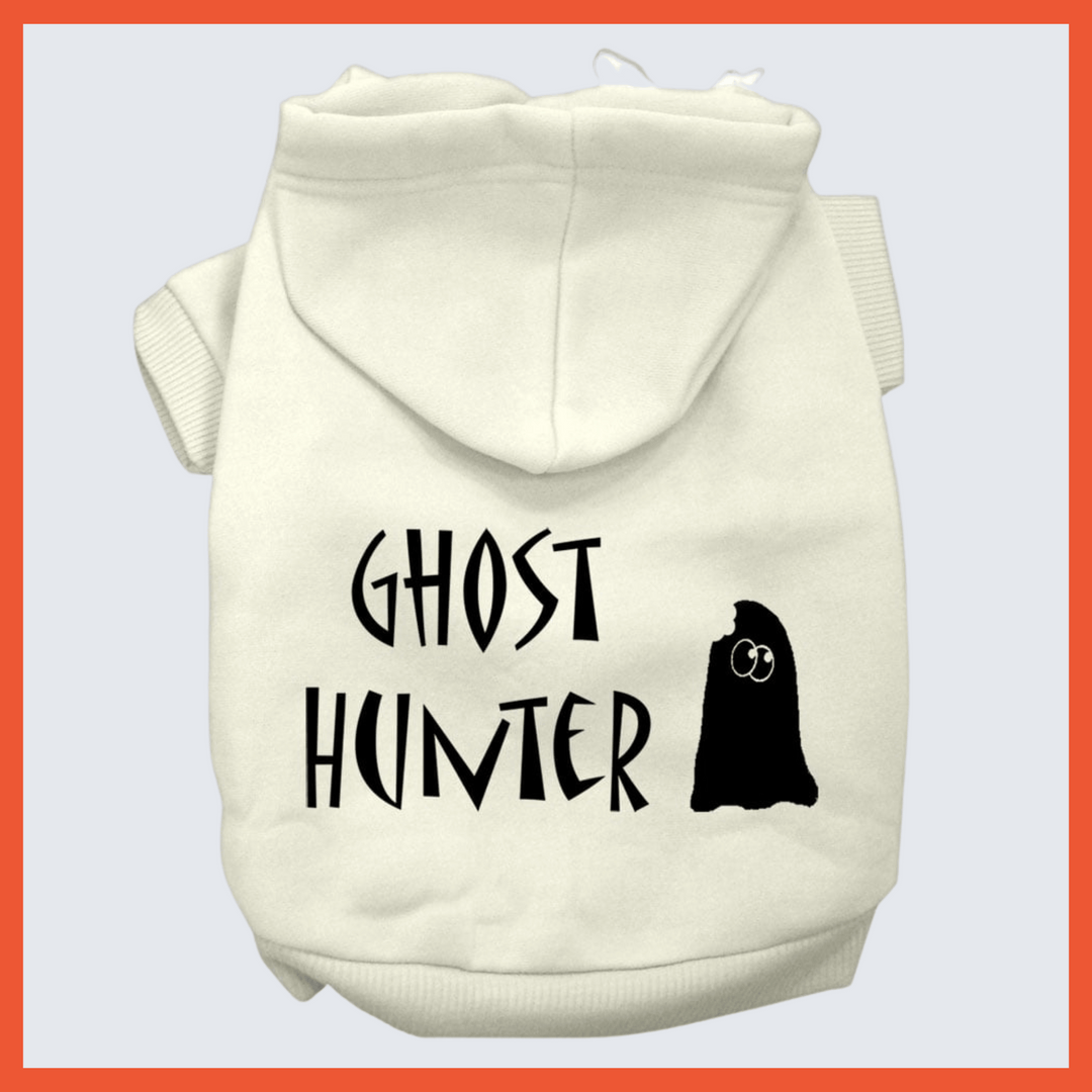 Halloween Collection - USA Printed Pet Hoodie - Ghost Hunter - Assorted Colors