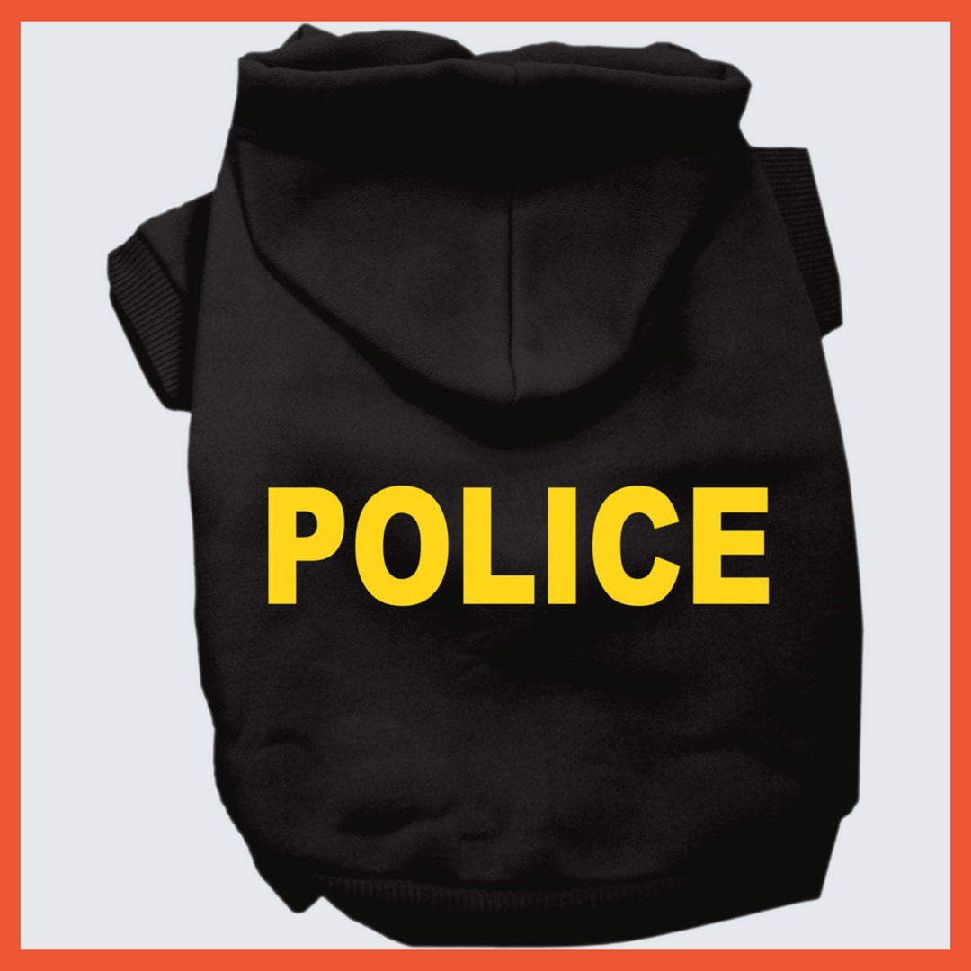 USA Printed Pet Costume Hoodie - Police