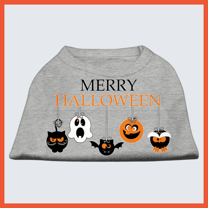 Halloween Collection - USA Printed Pet T-Shirt - Happy Halloween - Assorted Colors