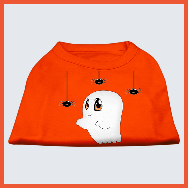 Halloween Collection - USA Printed Pet T-Shirt - Sammy the Ghost - Assorted Colors