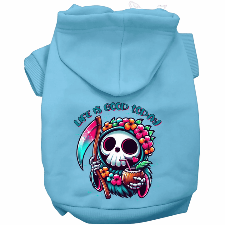 USA Printed Pet Hoodie - Tropical Grim Reaper