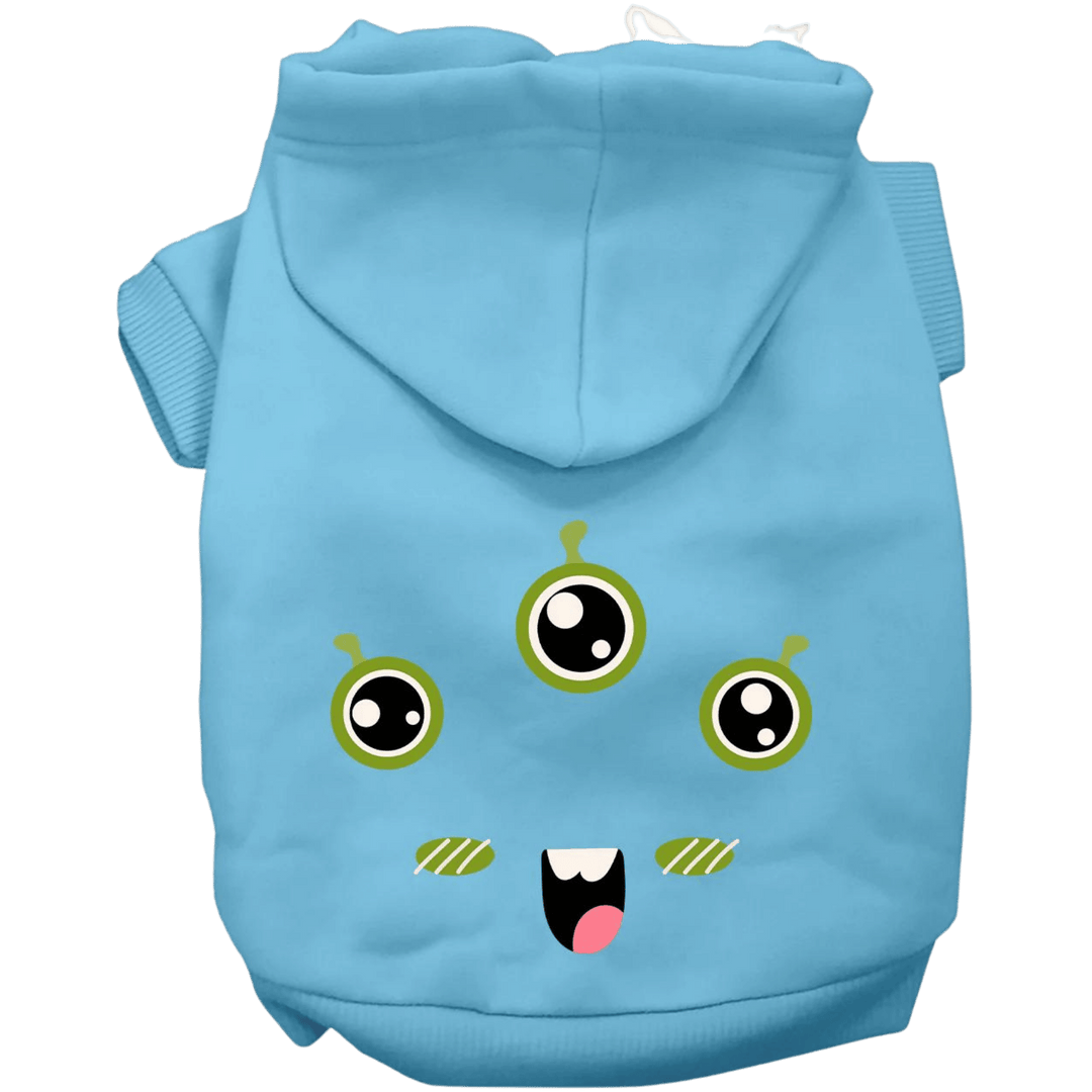 Product image, USA printed dog or cat Halloween hoodie. 