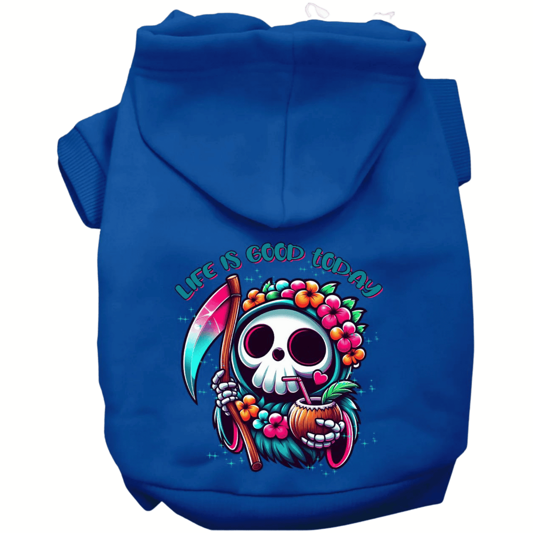 USA Printed Pet Hoodie - Tropical Grim Reaper