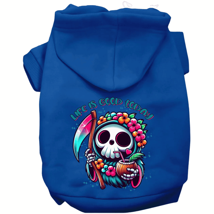 USA Printed Pet Hoodie - Tropical Grim Reaper