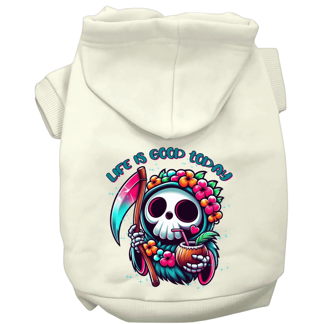 USA Printed Pet Hoodie - Tropical Grim Reaper