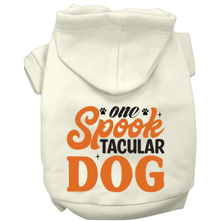 Product image, USA printed dog or cat Halloween hoodie. 