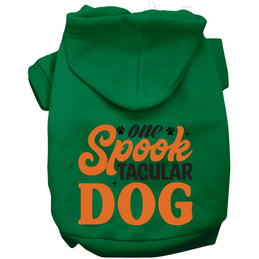 Product image, USA printed dog or cat Halloween hoodie. 