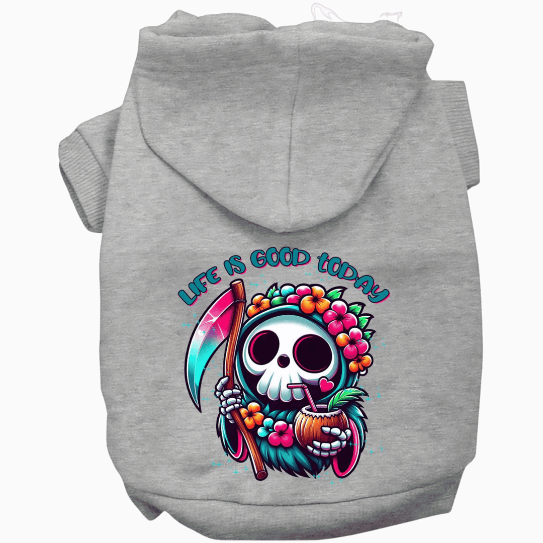 USA Printed Pet Hoodie - Tropical Grim Reaper