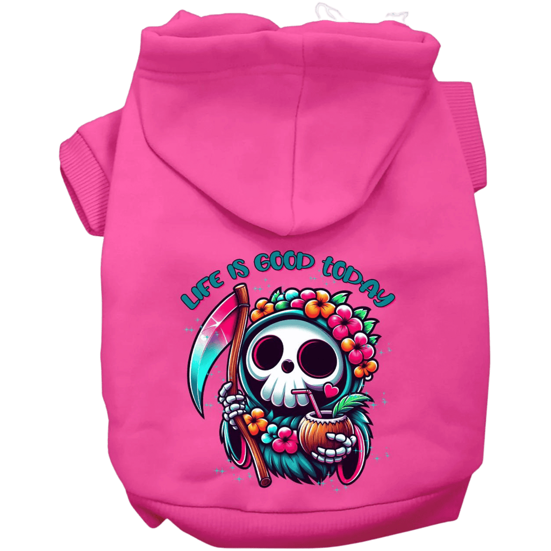 USA Printed Pet Hoodie - Tropical Grim Reaper