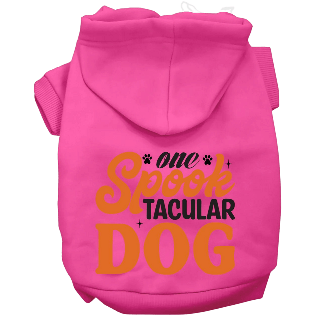 Product image, USA printed dog or cat Halloween hoodie. 