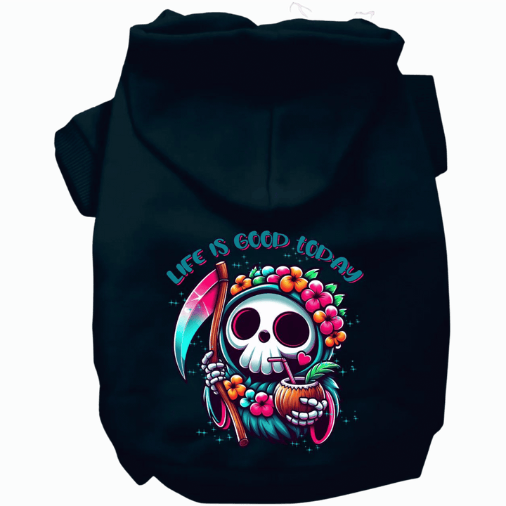 USA Printed Pet Hoodie - Tropical Grim Reaper