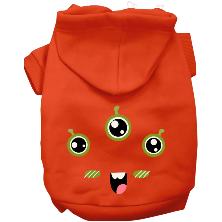 Product image, USA printed dog or cat Halloween hoodie. 